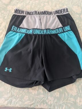 Bundle Of Under Armour Aqua And Grey Athletic Running Shorts